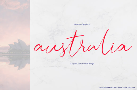 Australia Script: A Handwritten Font for Elegant Brands