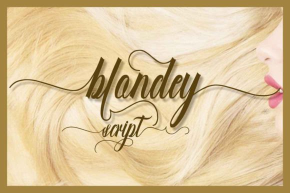 Blondey Script: A Handwritten Calligraphy Font for Modern Designs