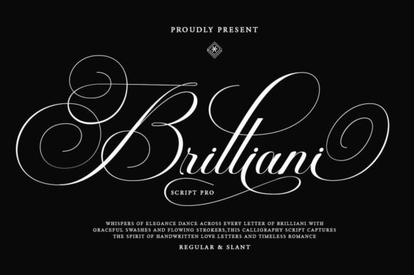 Brilliani Script Pro: Where Classic Elegance Meets Modern Design