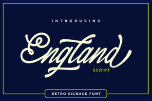 England Script: The Retro Display Font for Bold Branding