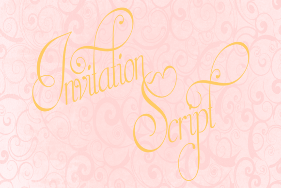 Invitation Script: A Modern Calligraphic Masterpiece for Designers
