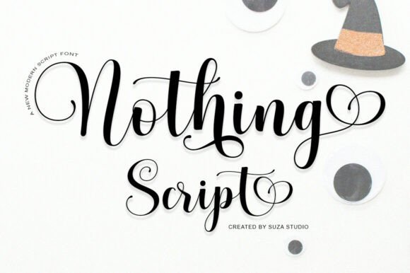 Nothing Script: A Sweet Calligraphy Typeface for Your Designs