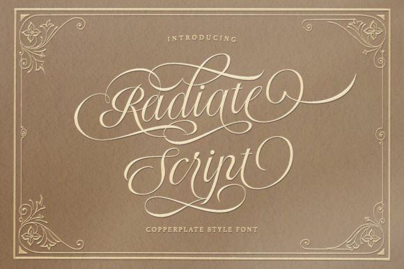 Radiate Script: A Wedding Font with Endless Possibilities
