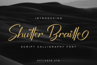 Shutter Braille Script: A Guide to This Energetic Calligraphy Font