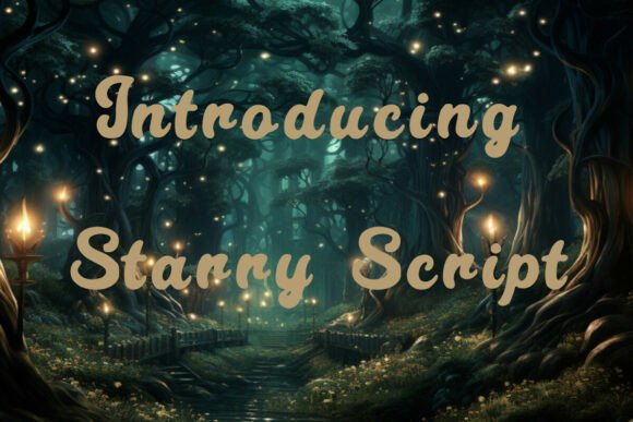 Starry Script: Unleashing Celestial Charm in Your Designs
