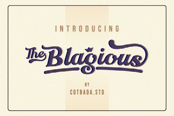 The Blagious Script: Capturing Retro Charm for Modern Brands